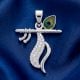 Handmade Silver Jewelry Krishna Flute Pendant